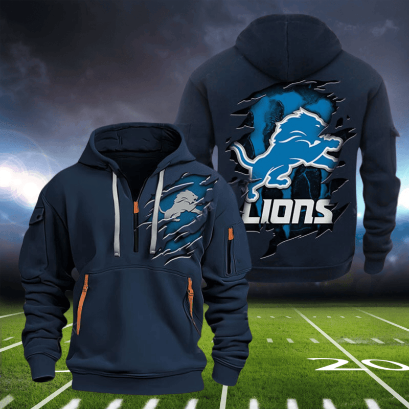 Detroit Lions Hoodie Back View