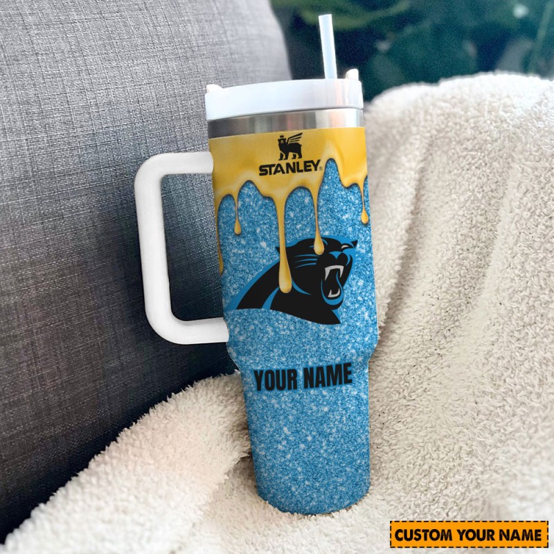 Carolina Panthers New Personalized 40oz Tumbler - View 2