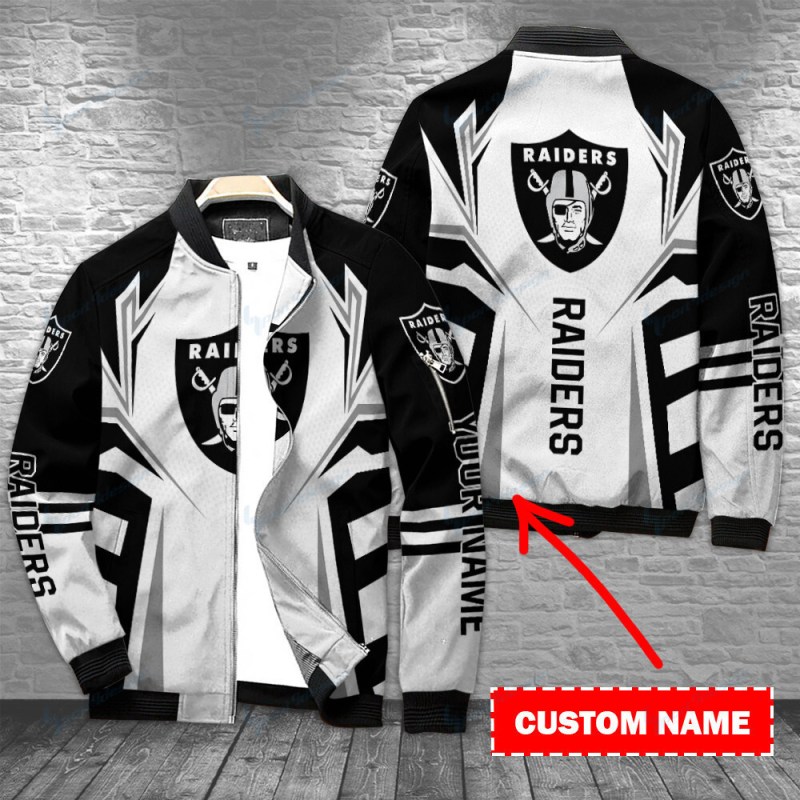 Las Vegas Raiders Personalized Bomber Jacket
