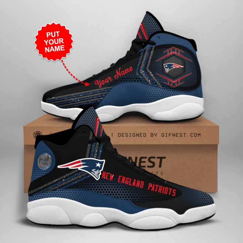 New England Patriots Personalized AJD13 Sneakers