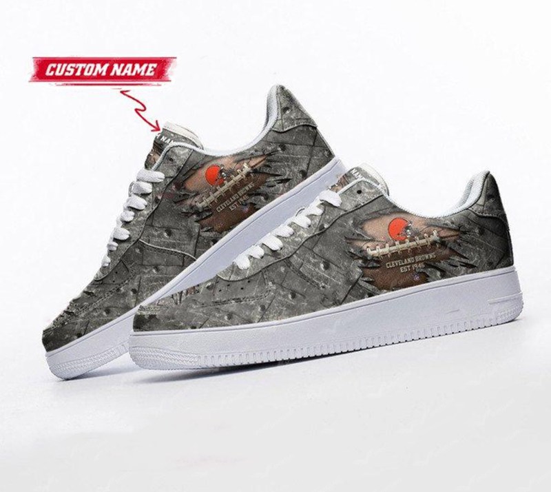 Cleveland Browns Personalized AF1 Shoes Additional View
