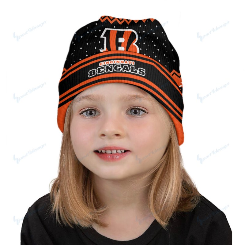Cincinnati Bengals Wool Beanie - Side View