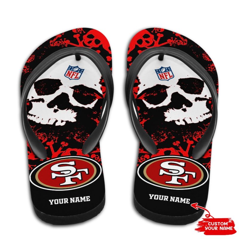San Francisco 49ers Personalized Summer Flip Flop