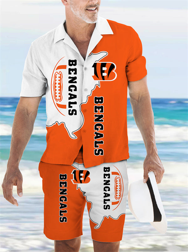 Cincinnati Bengals Hawaiian Shirt and Shorts