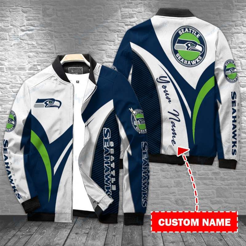 Seattle Seahawks Personalized Bomber Jacket