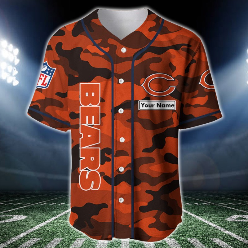 Chicago Bears Personalized Baseball Jersey 2