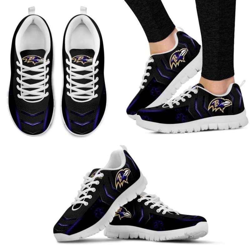 Baltimore Ravens Sneakers Side View