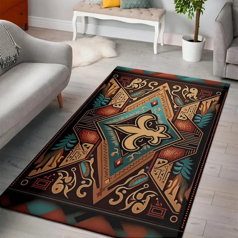 New Orleans Saints Rectangle Rug