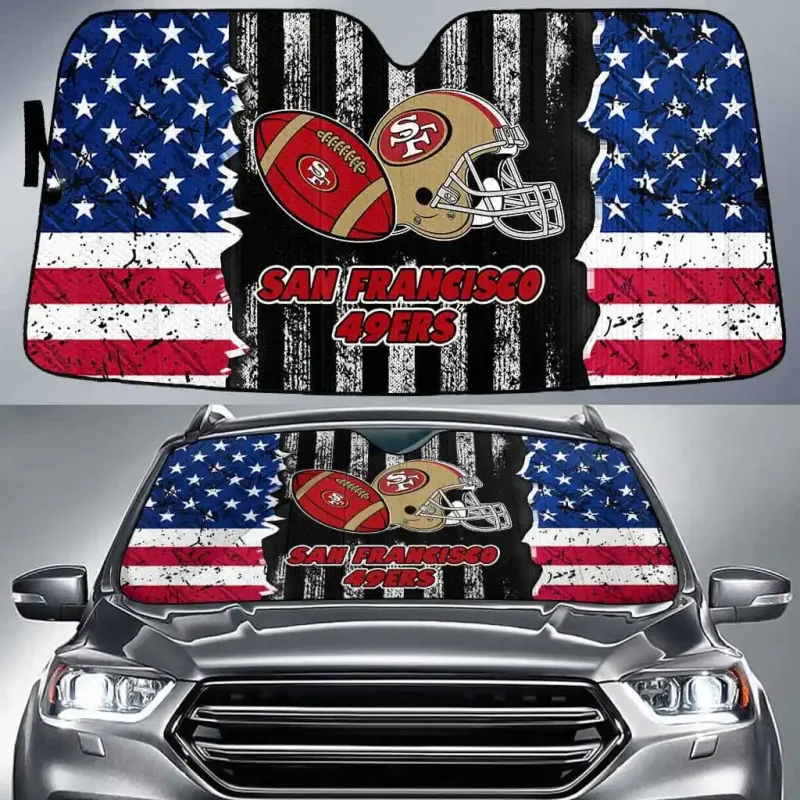 San Francisco 49ers Auto Sun Shade