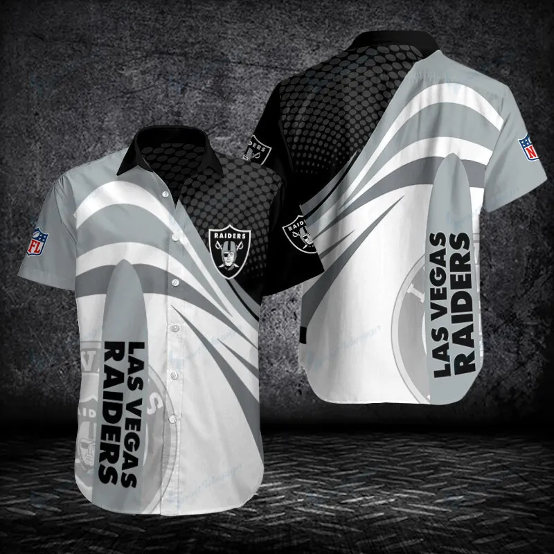 Sizing Chart for Las Vegas Raiders Button Shirt BB182