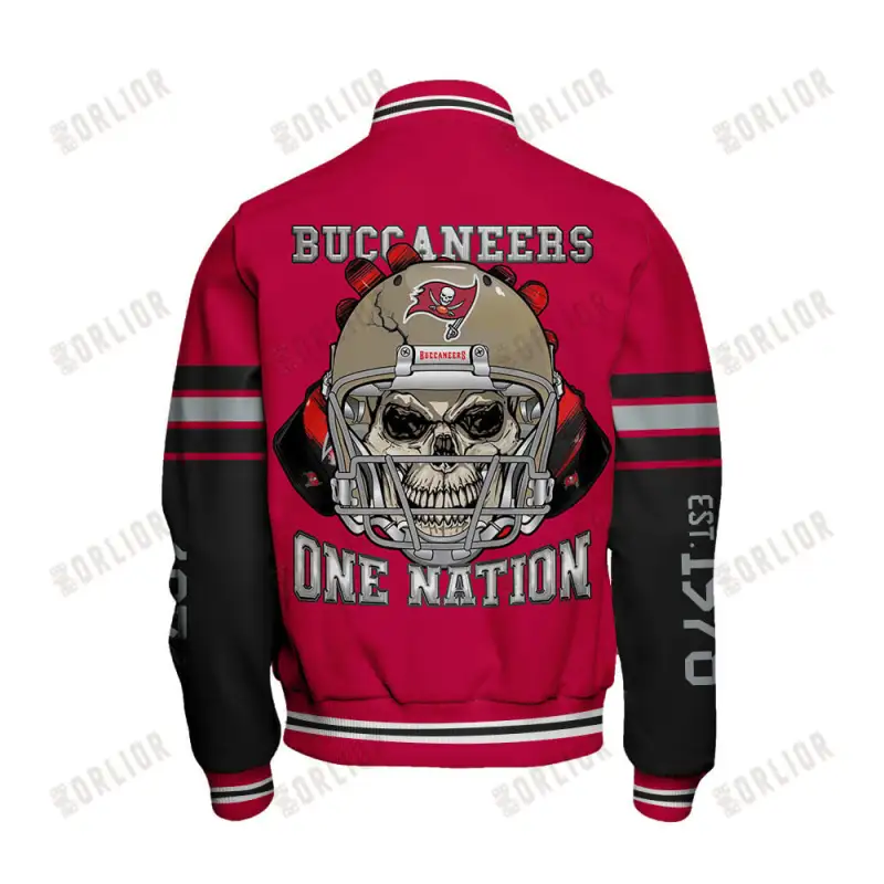 Tampa Bay Buccaneers Varsity Jacket Back View