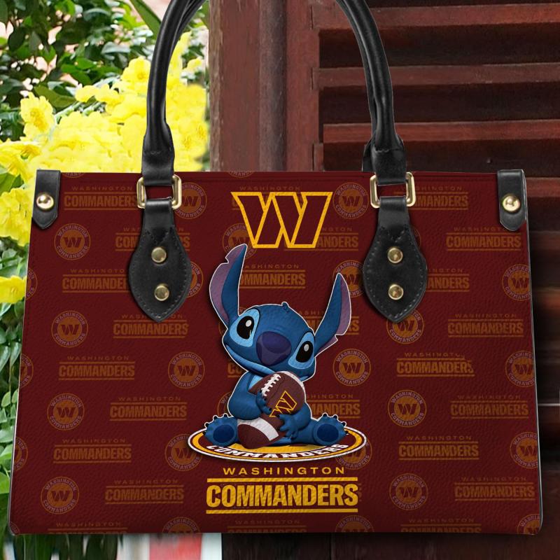 Washington Commanders Personalized Leather Hand Bag - Image 2
