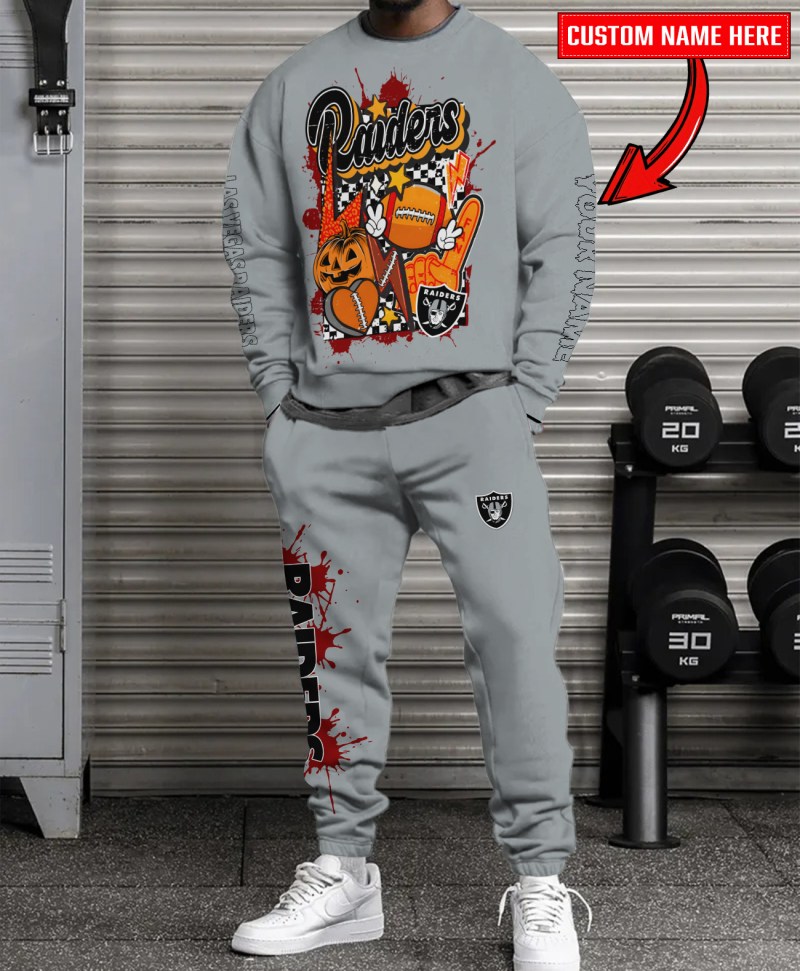 Las Vegas Raiders Sweatshirt Sweatpants Set