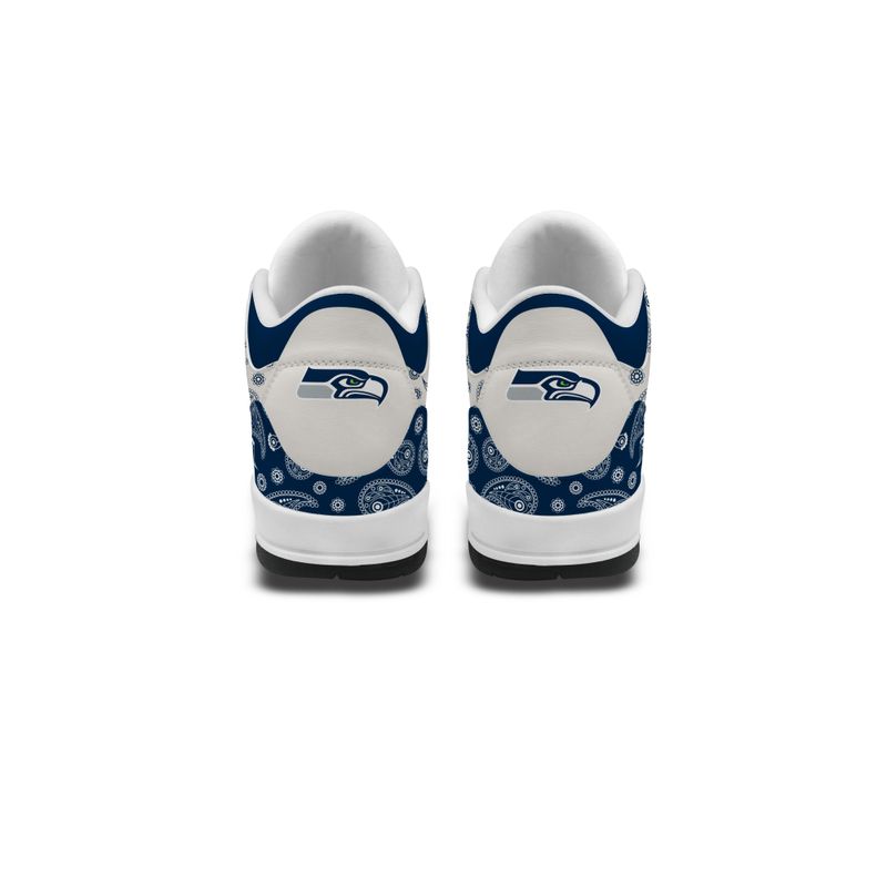 Seattle Seahawks JD03 Genuine Leather Shoes - Image 3