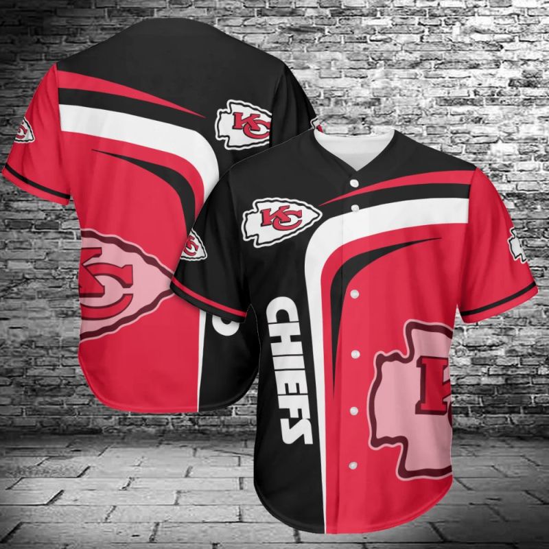 Kansas City Chiefs Baseball Jersey Shirt