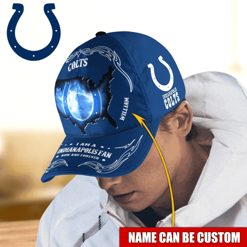 Indianapolis Colts Baseball Cap Custom Name 2