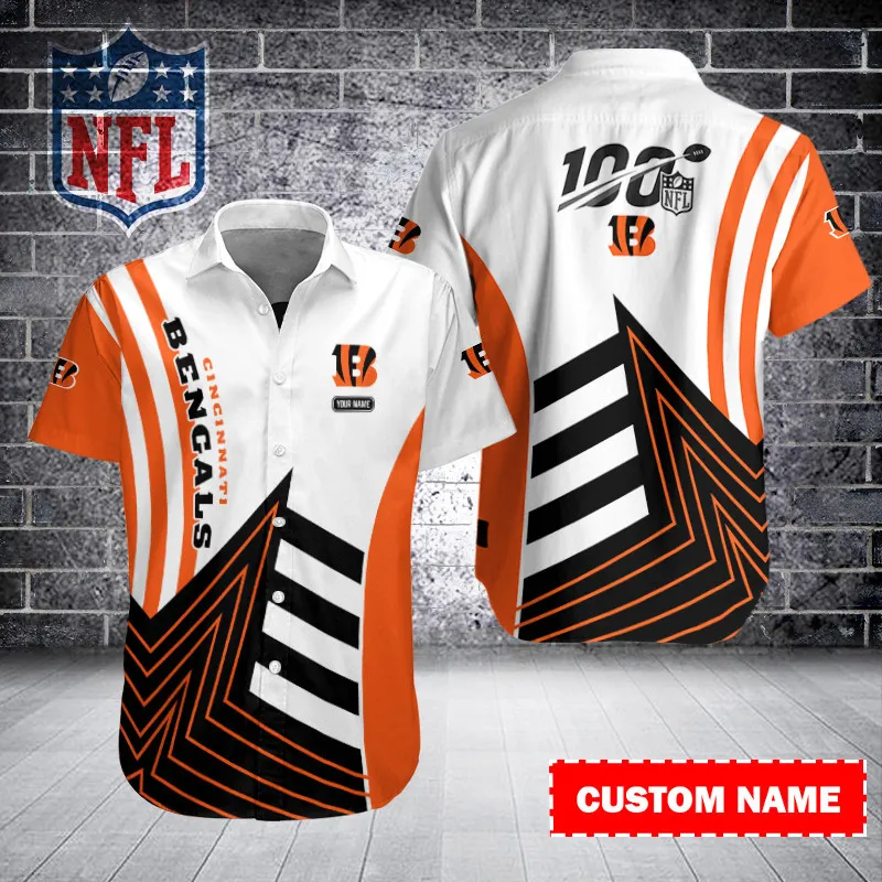 Cincinnati Bengals Personalized Button Shirt Sizing Chart