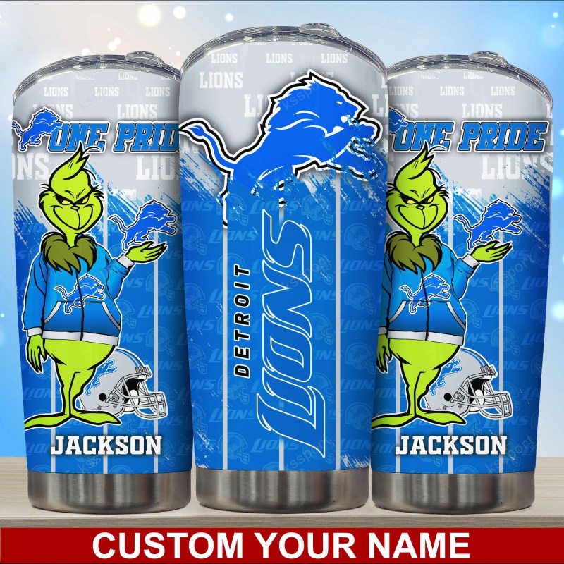 Detroit Lions Personalized Tumbler