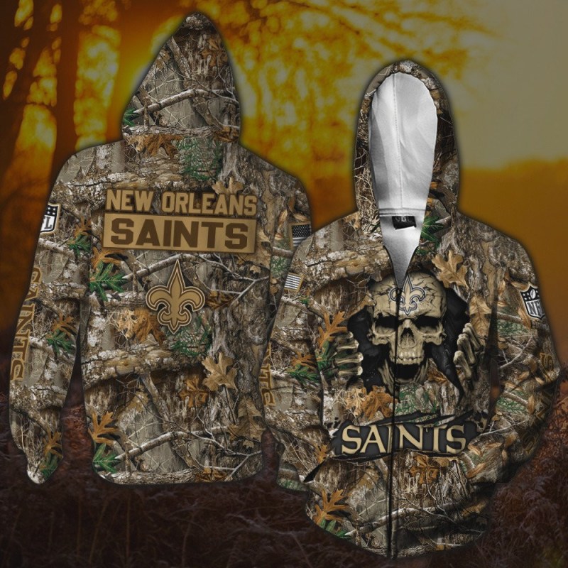 New Orleans Saints All Over Printed Hoodie Image 1