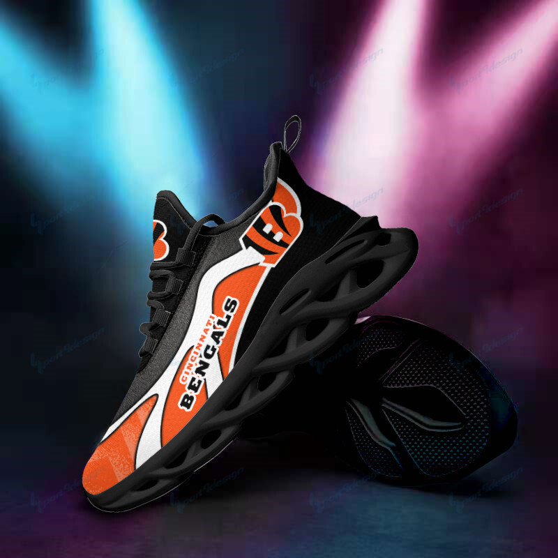 Cincinnati Bengals Yezy Running Sneakers in Action