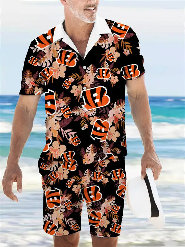 Cincinnati Bengals Hawaiian Shirt and Shorts
