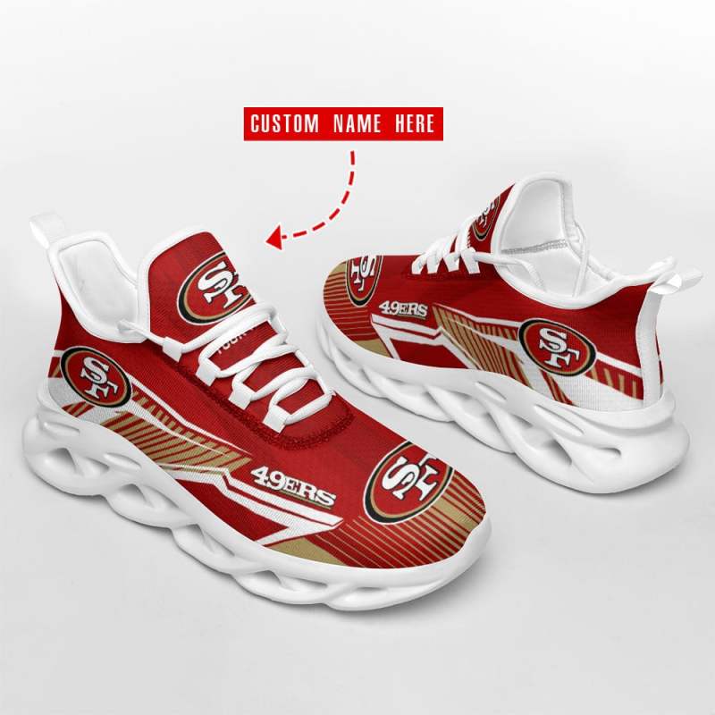 San Francisco 49ers Personalized Yeezy Running Sneakers