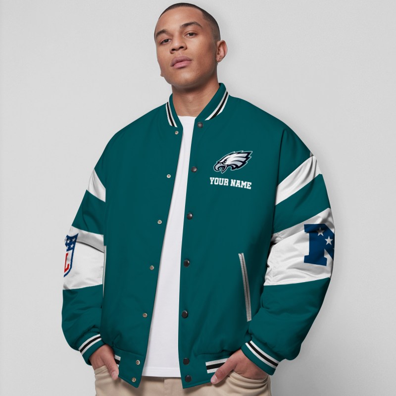 Philadelphia Eagles Varsity Jacket - Image 5