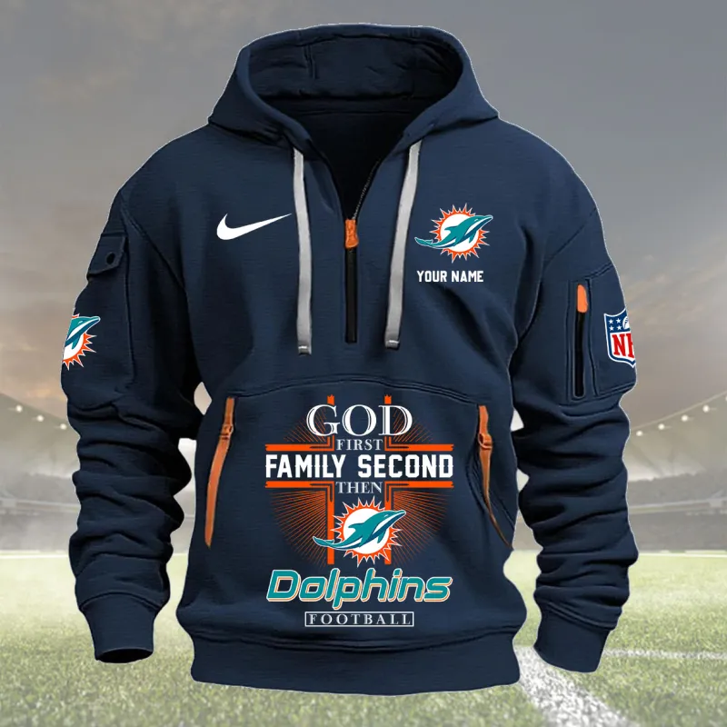 Miami Dolphins Navy Hoodie