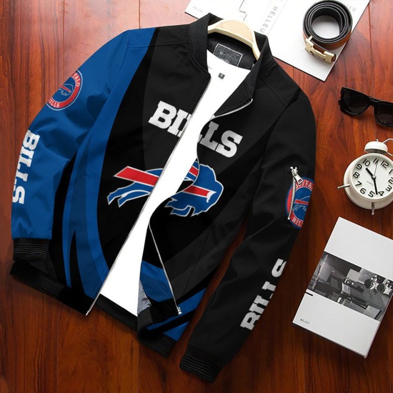 Buffalo Bills Bomber Jacket Front View