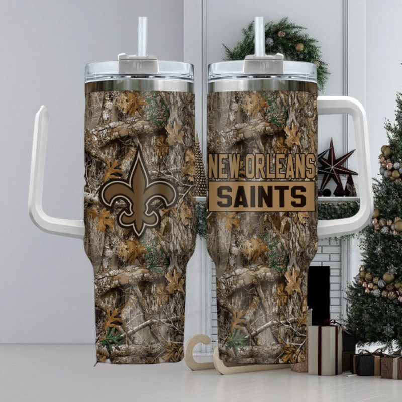 New Orleans Saints NFL Hunting Tumbler