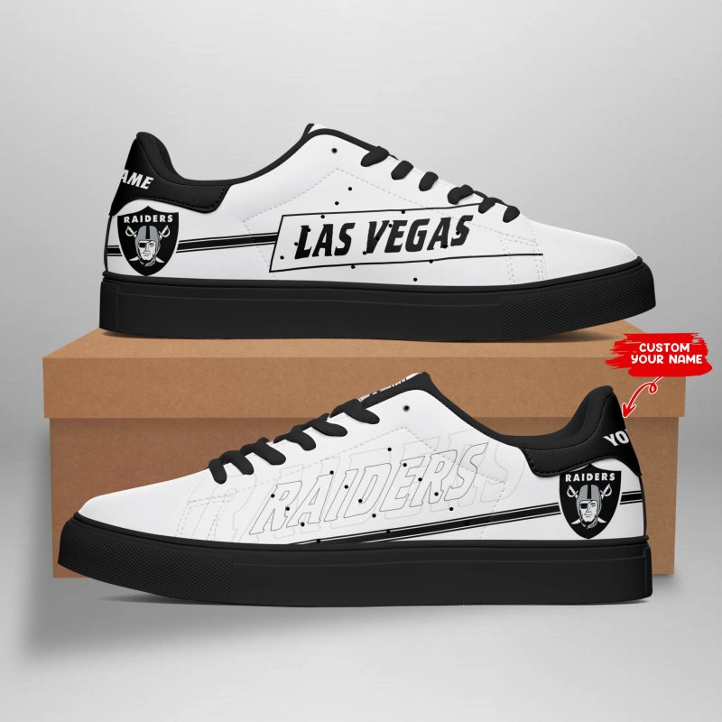 Las Vegas Raiders Custom Sneakers - Perfect for Football Fans