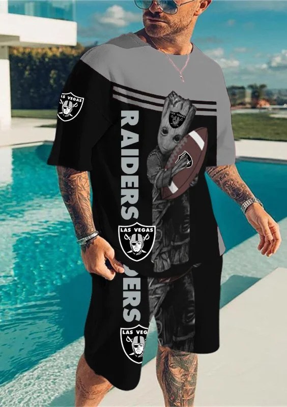 Las Vegas Raiders T-shirt and Shorts