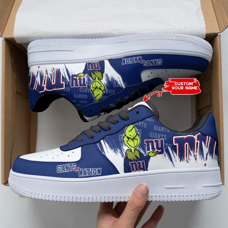 New York Giants Personalized AF1 Shoes