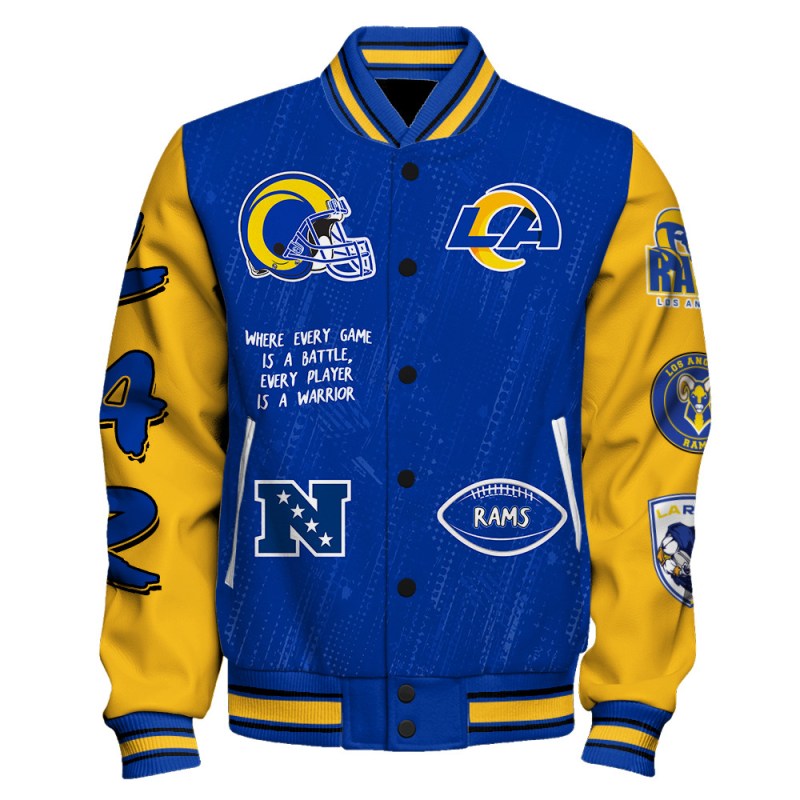 Los Angeles Rams Jacket Back View