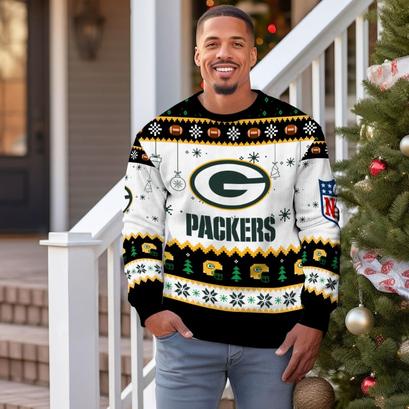 Green Bay Packers Ugly Christmas Sweater 4