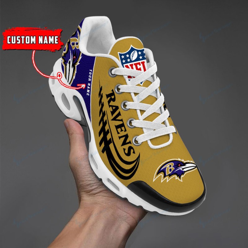 Baltimore Ravens Personalized Plus T-N Youth Sneakers