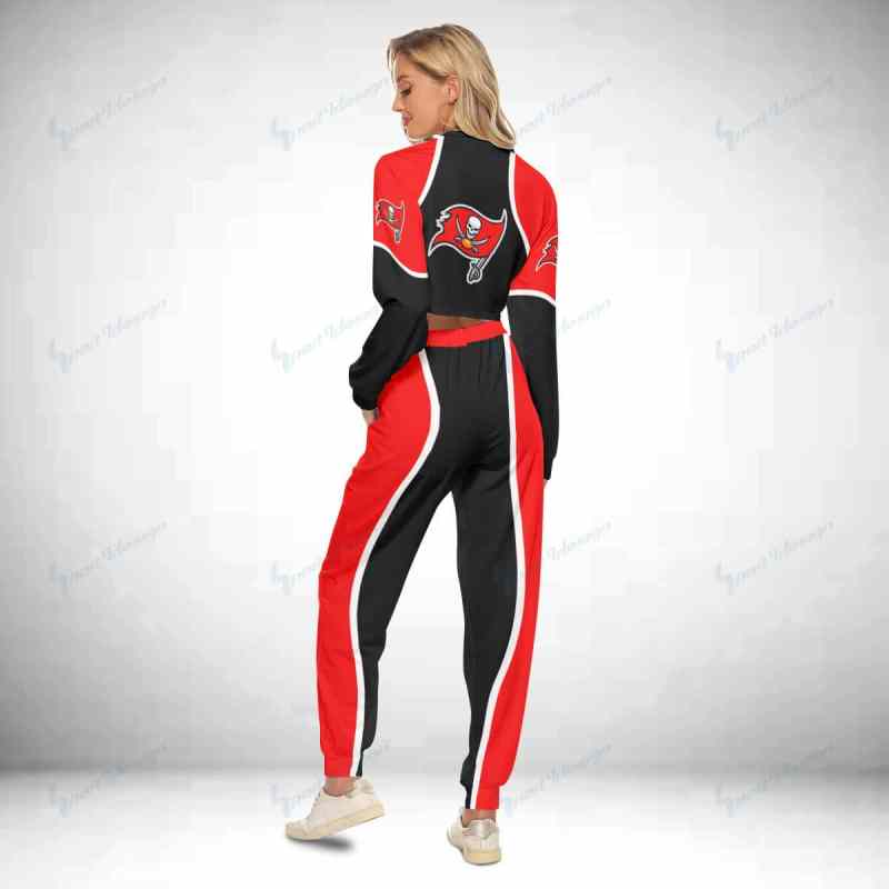 Tampa Bay Buccaneers Crop Sweatshirt Suit Image 3