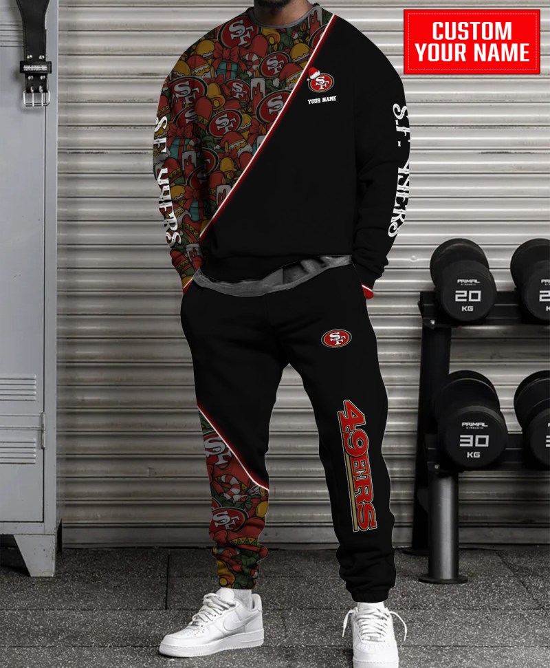 San Francisco 49ers Christmas Sweater and Sweatpants