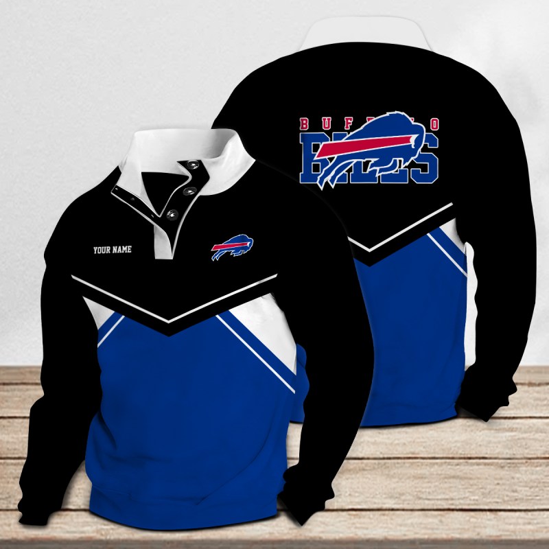 Buffalo Bills Casual Stand Collar Sweatshirt