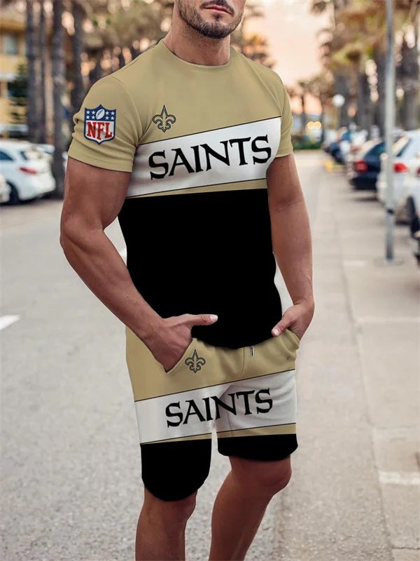 New Orleans Saints T-shirt and Shorts