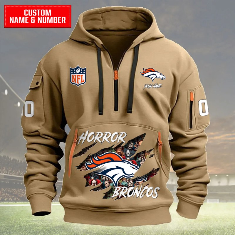 Denver Broncos Hoodie Khaki