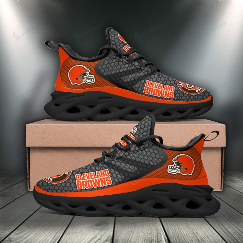 Cleveland Browns Yezy Running Sneakers Front