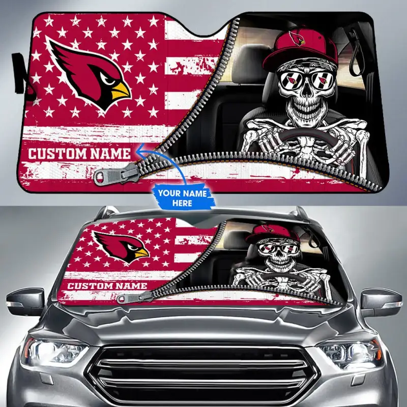 Arizona Cardinals Personalized Auto Sun Shade