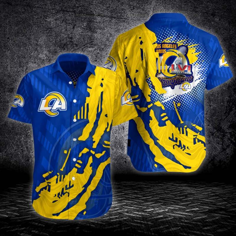 Sizing Chart for Los Angeles Rams Button Shirt