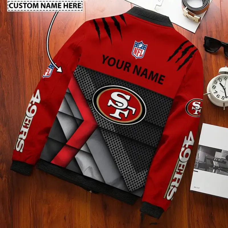 San Francisco 49ers Bomber Jacket Front View