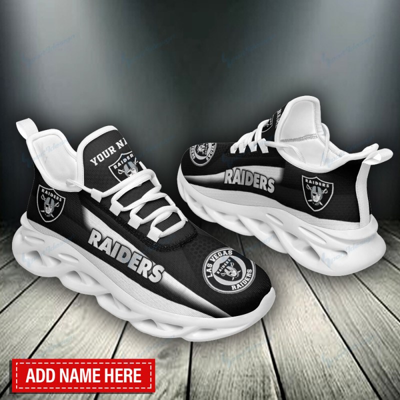 Las Vegas Raiders Personalized Yezy Running Sneakers 1