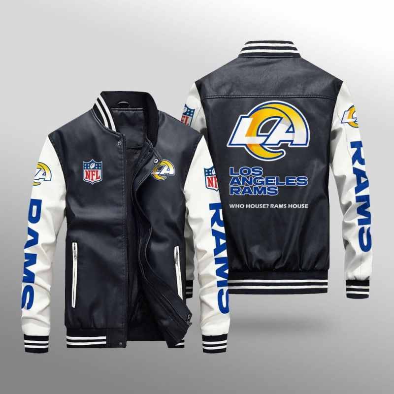 Los Angeles Rams Leather Bomber Jacket