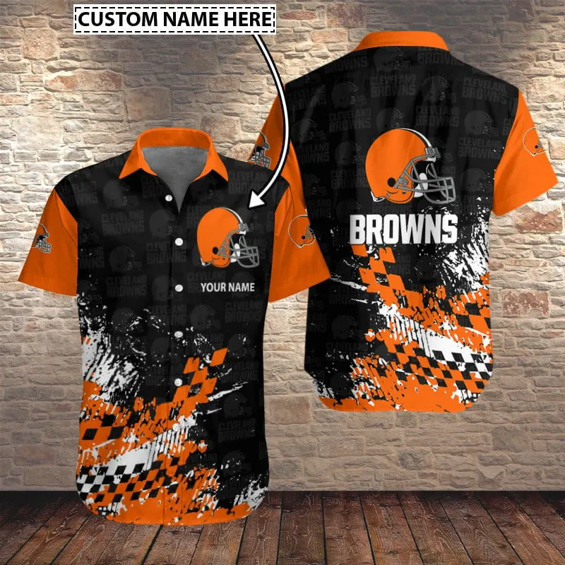 Cleveland Browns Personalized Button Shirt Sizing Chart