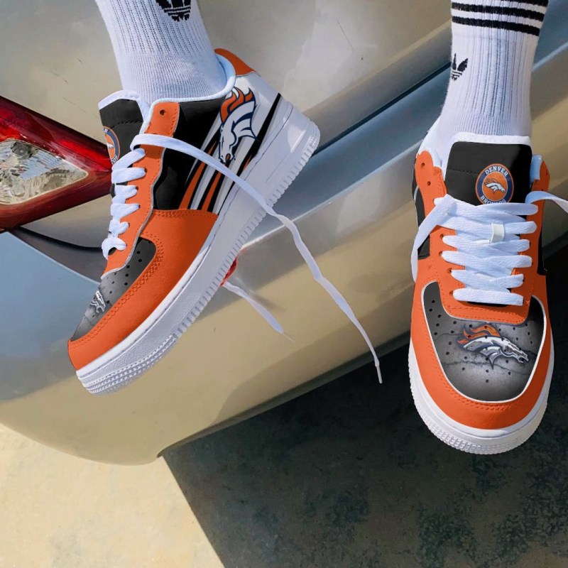 Denver Broncos AF1 Shoes Back View
