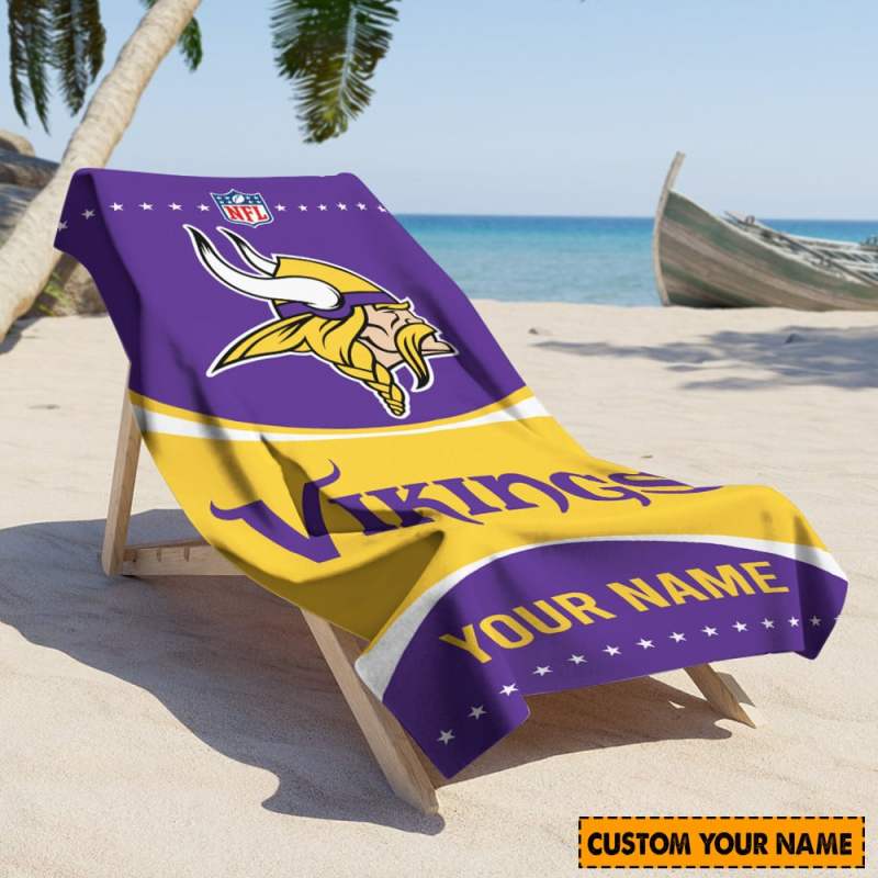 Minnesota Vikings Beach Towel